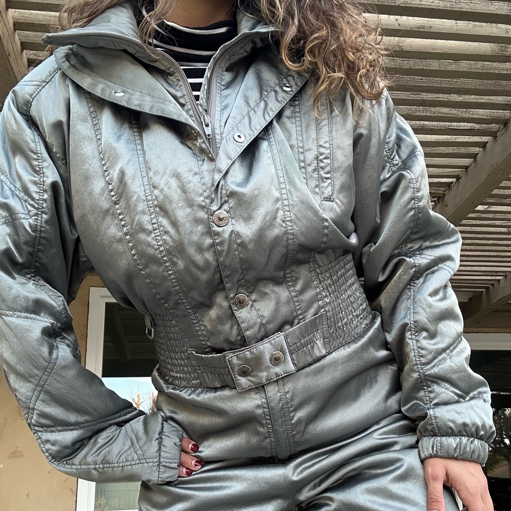 VINTAGE 90s NILS Snowsuit in Silver